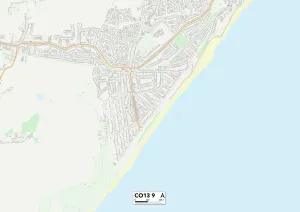 Tendring CO13 9 Print Map Sector Postcode Map