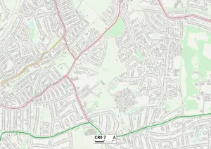 Croydon CR0 7 Postcode Sector Print Map