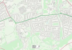 Croydon CR0 8 Print Map Sector