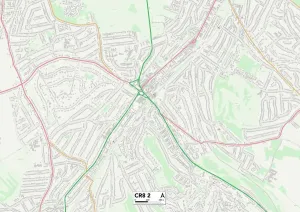 Croydon CR8 2 Postcode Sector Print Map