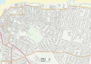 CT - Canterbury Prints: Kent CT9 2 Print Map Sector Map
