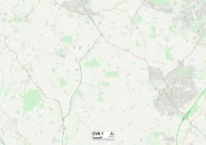 Warwick CV8 1 Print Map Sector