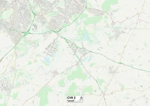 Warwick CV8 3 Print Map Sector
