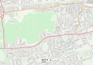 DA - Dartford Prints: Bexley DA17 5 Print Map Sector Map