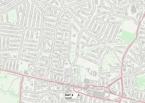 DA7 4 Print Sector Map of Bexley