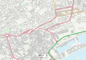 Dundee DD1 2 Print Map Sector