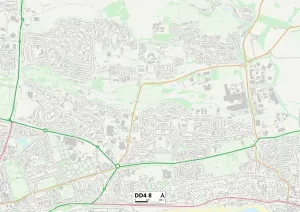 DD - Dundee Prints: Dundee DD4 8 Print Map Sector
