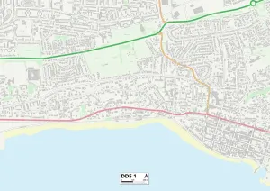 Dundee DD5 1 Postcode Sector Print Map