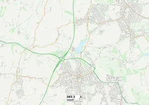 Amber Valley DE5 3 Print Map Sector