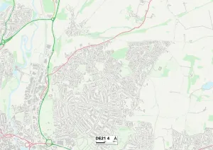 Derby DE21 4 Print Map