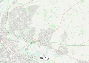 Derby DE21 7 Print Map Sector