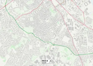 DE - Derby Prints: Derby DE23 8 Print Map Sector