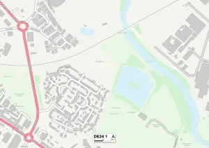Derby DE24 1 Postcode Sector Print Map