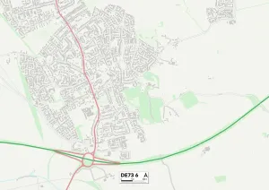 Derby DE73 6 Print Map Postcode Sector