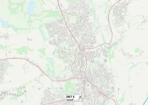 Erewash DE7 5 Postcode Sector Print Map
