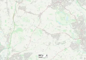 Erewash DE7 6 Postcode Sector Print Map