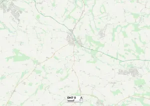 County Durham DH7 0 Print Map