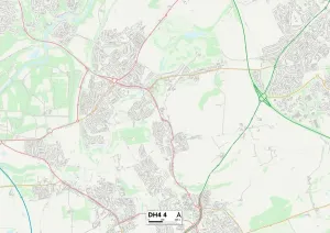Sunderland DH4 4 Print Map