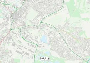 Doncaster DN4 5 Print Map Sector
