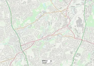 DY - Dudley Prints: Dudley DY5 3 Postcode Sector Print Map