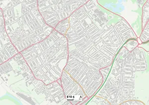 Hackney E10 6 Postcode Sector Print Map
