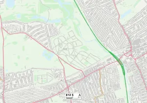 Newham E12 5 Postcode Sector Print Map