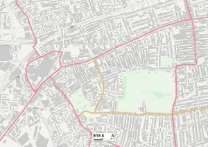 Newham E15 4 Postcode Sector Print Map