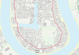 Tower Hamlets E14 3 Print Map