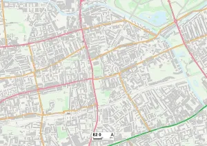Images Dated 2020 May: Tower Hamlets E2 0 Print Map
