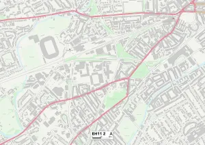 Edinburgh EH11 2 Print Map Sector
