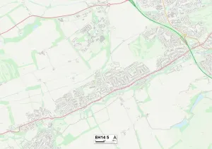 Edinburgh EH14 5 Print Map Sector