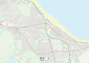 Edinburgh EH15 1 Postcode Sector Print Map
