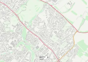 Edinburgh EH17 7 Print Map