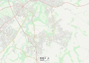 Midlothian EH22 4 Print Map Sector