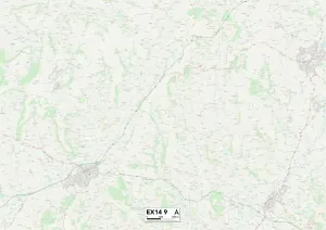Exeter EX14 9 Postcode Sector Print Map