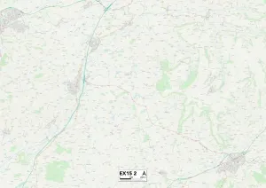 Exeter EX15 2 Postcode Sector Print Map