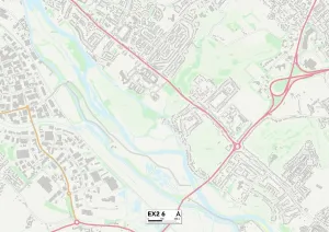 Exeter EX2 6 Print Sector Map