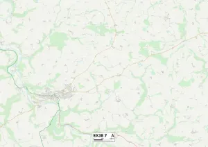 Exeter EX38 7 Print Map Sector