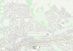 Exeter EX4 7 Print Map Sector