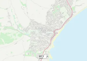 Exeter EX7 9 Print Map Sector