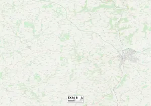 Mid Devon EX16 8 Print Map Sector