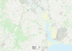 Teignbridge EX6 8 Print Map Sector