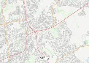 Blackpool FY3 7 Postcode Sector Map Print