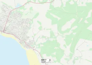 Argyll and Bute G84 7 Postcode Sector Print Map