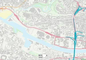 Glasgow G3 8 Print Map Sector