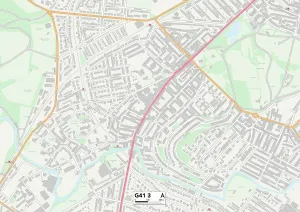 Glasgow G41 3 Print Map Sector