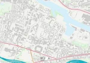 Glasgow G51 2 Print Map Sector