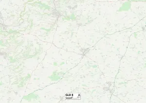 Cotswold GL8 8 Print Map Sector