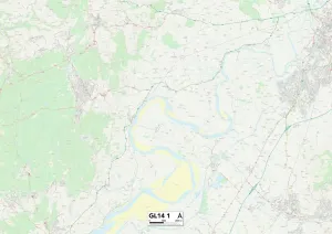 Gloucester GL14 1 Print Map Sector