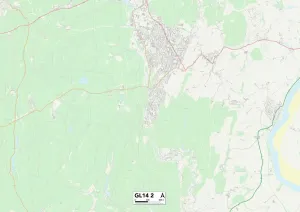 Gloucester GL14 2 Print Sector Map